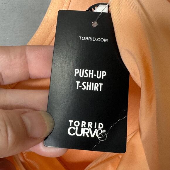 Torrid Curve Bra Womens 42C Peach 360 Back Smoothing Push-Up T-Shirt NEW - Picture 5 of 8